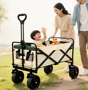 4 Taille 5 Taille 7 8 Taille Bollerwagen Pliable Camping Trolley Wagon Poussette Beach <span class=keywords><strong>Cart</strong></span> for Sand Big Wheels - Product Image 6