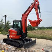 Excavadora Usada de Buena Calidad, Fabricada en Japón, Modelo 163 de 6 Toneladas, Año 2023, con Pocas Horas de Trabajo, Cucharón de 0.19m, en Stock