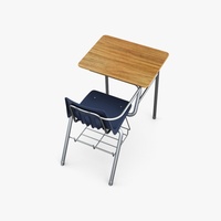 Chaise d'étudiant avec tablette d'écriture, chaise de classe avec tablette et panier à livres pour l'université, le collège et la formation