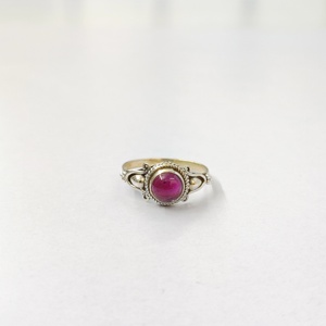 แหวนโกเมนคุณภาพดีที่สุด แหวนเงินแท้ 925 ประดับพลอย แหวนปรับขนาดได้ งานแฮนด์เมด คอลเลคชั่นแหวนสวย เครื่องประดับเงินสวยงาม - Product Image 3