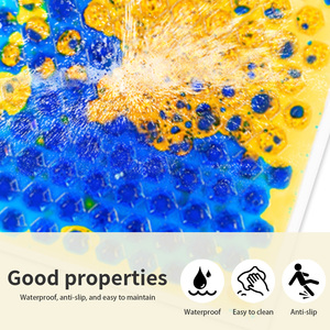 Dalles de sol sensorielles liquides aux couleurs vives, stimulation visuelle, tapis tactiles liquides pour l'éducation de la petite <span class=keywords><strong>enfance</strong></span> - Product Image 6