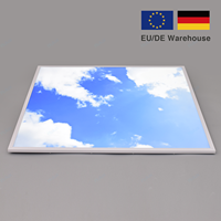 Panneau lumineux LED artificiel ciel bleu 600x600 40W 4000lm avec diffuseur imprimé ENEC pour bureau, hôpital, éclairage commercial de plafond