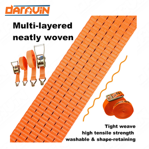 Ancho personalizado de fábrica/LOGO 100% correa de poliéster rollos cinturón de amarre de carga resistente - Product Image 6