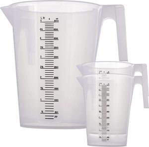 Xô Nhựa 5 Lít Cho Họa Sĩ, Bộ Bình Đựng Đo Chia Độ Lớn 5000ML 3000Ml 2000Ml Bình Trộn Sơn - Product Image 3