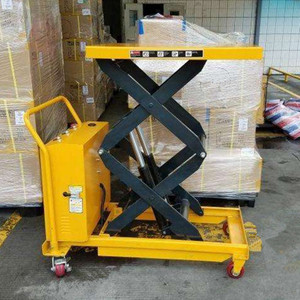 Lift Scissors Lift <b>Table</b> Hydraulic 1000kg Capacity Industrial Warehouse Workpiece Handling Trolley - Product Image 1