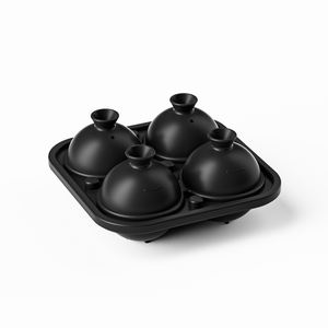 Moule à glaçons en silicone <span class=keywords><strong>de</strong></span> qualité alimentaire à 4 cavités, grande taille, résistant à la chaleur, écologique, pour cocktails, <span class=keywords><strong>whisky</strong></span> et crème glacée - Product Image 6