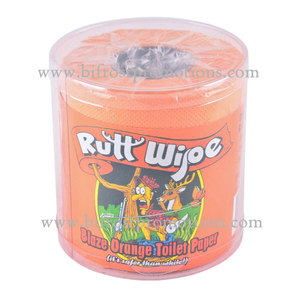 <strong>Orange</strong> Colored Soy Ink Custom Printed Toilet <strong>Paper</strong> - Product Image 2