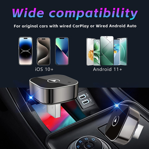 <span class=keywords><strong>Adaptateur</strong></span> CarPlay sans fil 2-en-1 Plug&Play compatible avec les systèmes automobiles intelligents VW Toyota <span class=keywords><strong>Nissan</strong></span> Honda Ford Benz - Product Image 6