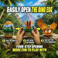 Jouet capsule surprise dinosaure à doigts articulé, livraison rapide, avec articulations mobiles, jouet de collection pour enfants, idéal pour les cadeaux de fête