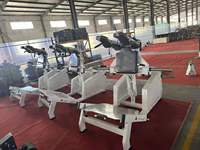 Machine Hack Squat à charge par plaques avec roulement linéaire, presse à jambes, pour la musculation des fessiers et des quadriceps, robuste pour salle de sport commerciale