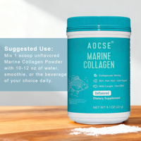Poudre de collagène marin personnalisée 300g pour éclaircir la peau, favoriser la croissance des cheveux, soutenir l'immunité et comme supplément antioxydant