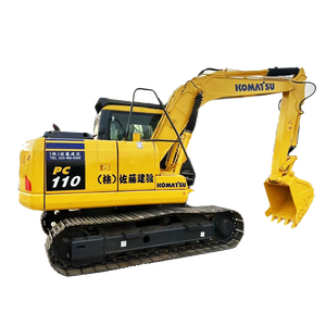 Excavatrices Komatsu PC110 d'occasion, 10T 11T, excavatrice sur chenilles |   Excavatrice d'occasion d'origine japonaise à faible nombre d'heures de fonctionnement avec godet d'excavation - Product Image 1