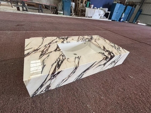 Losas de Mármol Calacatta Viola GOLDTOP Italia, Piedra Natural Moderna, Grosor Personalizado, Acabado Pulido, para Encimeras de Baño - Product Image 3
