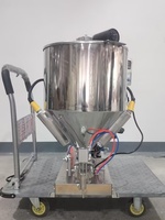 Machine de remplissage semi-automatique à chauffage rapide pour pâtes, 20-500 ml, avec trémie mélangeuse de 30 L, pour beurre de cacahuète, vente en gros