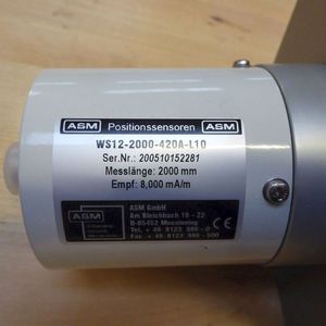 เซ็นเซอร์วัดระยะทางเชิงเส้น ASM นำเข้าจากเยอรมนี รุ่น WS12-3000-R1K-L10-SB0-D8 ตัวเรือนเหล็กหล่อ ติดตั้งด้วยแม่เหล็ก รับประกันคุณภาพ - Product Image 5