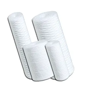 Bulk Wholesale Iron Removal Filter 5 10 20 Micron PP String Yarn Wound Sediment for Water Filtration and Home Use