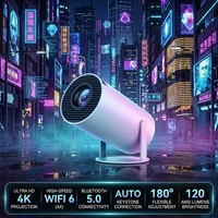 Projecteur portable HY300Pro HY300 avec WiFi, mini cinéma maison intelligent, écran LCD, vidéo 4K, projecteur Android, Proyector