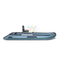 Bateau Gonflable Noir Vert Style Zodiac Bateau Gonflable En Aluminium Hypalon Rib Bateau De Pêche Gonflable Avec Moteur