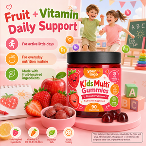 Fórmula Personalizada a Granel, Certificada ISO, Sin OMG, Base de Pectina Vegana, Nutrición Esencial para Niños, Apoyo Inmunológico Diario, Gomitas Multivitamínicas para Niños - Product Image 3