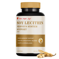 Gélules de lécithine de soja haute puissance - Complément alimentaire pour la santé du cœur et du cerveau, certifié GMP, OEM disponible