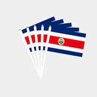Nouvel Arrivage Drapeaux à main du Costa Rica pour guide touristique
