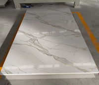 Feuille de PVC multi-usages effet marbre UV pour panneau mural, décoration de meubles