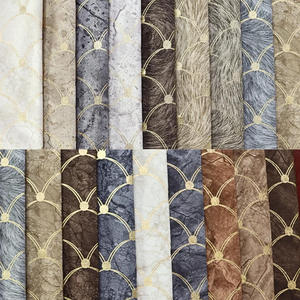 Tissu d'ameublement en velours hollandais à feuilles florales et dorure à chaud, peluche douce de qualité supérieure pour housse de canapé de salon - Product Image 6
