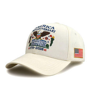 Gorra de Béisbol al por Mayor de Algodón con el Logotipo del 250 Aniversario de EE. UU. 1776-2026, Águila Patriótica, Bandera Americana Bordada, Deportiva, Unisex, para Adultos - Product Image 5