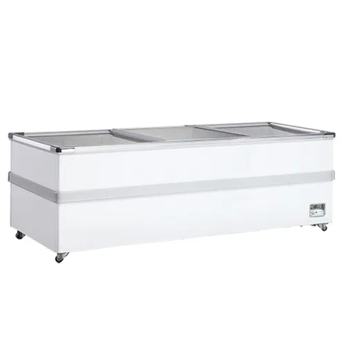 Dukers Wholesale Commercial Supermarket Island Display Freezers Static Cooling Refrigerator