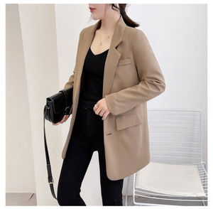 Manteau Long S-3XL <span class=keywords><strong>Femme</strong></span> Nouveau Automne <span class=keywords><strong>Hiver</strong></span> Décontracté Grande Taille Manches Longues Vestes Vintage Ample Chaud Mode Uni - Product Image 6
