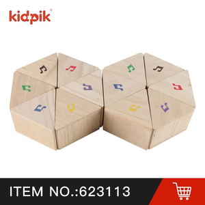 Kids Brinquedos Educativos Factory Toy Madeira Sound Blocking Brick Sound <span class=keywords><strong>Prism</strong></span> Building <span class=keywords><strong>Block</strong></span> Sets Stacking Music Toy Para Crianças - Product Image 2