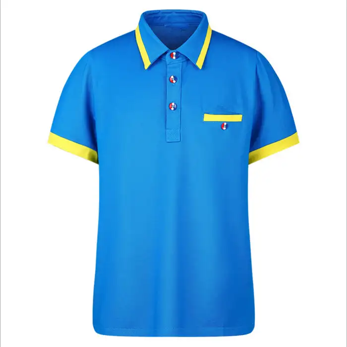 Outdoor golf anti-UV blank with one pocket dry fit polo tee shirt