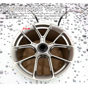 Nuovi Cerchi HZR Forgiati a 5 Razze Spazzolate Scomponibili da 18-20 Pollici Economici con Bloccaggio Centrale per Cayman <span class=keywords><strong>Macan</strong></span> 718 Boxster - 10 Anni di Garanzia - Product Image 3