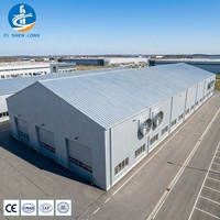 Edificio de Almacenamiento Prefabricado de Estructura de Acero, Resistente a Terremotos, de Ensamblaje Rápido, para Almacenamiento Industrial, Taller, Hangar