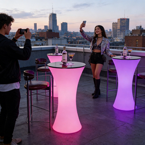 Boîte de nuit et <span class=keywords><strong>bar</strong></span> à café, accessoire d'extérieur et d'intérieur en plastique PE, portable, pour table cocktail et <span class=keywords><strong>bar</strong></span>, - Product Image 6