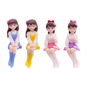 Figurine décorative mignonne en PVC de dessin animé pour fille, sœur, mini-jardin féerique, ornement de tableau de bord de voiture - Product Image 5