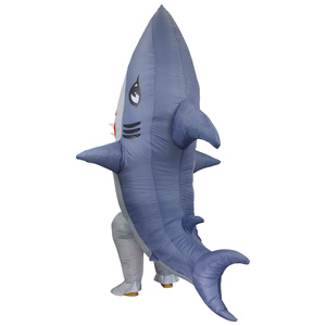 <span class=keywords><strong>Costume</strong></span> Gonfiabile da Squalo Unisex, Divertente Outfit per Halloween, Carnevale, Natale e Tutti i Tipi di Feste - Product Image 4