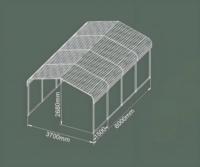 Abri d'auto en métal moderne personnalisable Garage toit métallique régulier extérieur camping-car chaleur Abri d'auto de stationnement en polycarbonate Abri d'auto en aluminium