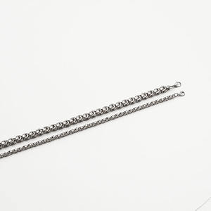 Bbot-collar imperial de acero inoxidable para mujer, cadena roja del mismo estilo de moda europea y americana, cadena yzantine M - Product Image 5