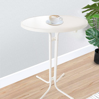 Table ronde pliable pour l'extérieur Table à manger ronde portable Table ronde à jambes hautes