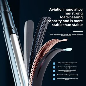 Perche à selfie télescopique de 1,8 m, 360° °   Tré<span class=keywords><strong>pied</strong></span>, avec <span class=keywords><strong>stabilisateur</strong></span> à quatre pieds, utilisé pour la diffusion en direct/enregistrement vidéo/photographie de voyage - Product Image 6