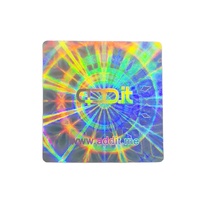 Pegatina de PVC con holograma personalizada, pegatina con logotipo a prueba de manipulaciones, etiqueta adhesiva con luz reflectante personalizada
