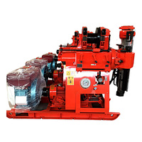 Máquina perforadora rotativa de mina de alimentación hidráulica de 100M/180m, 220V, con bomba y componentes de núcleo de Motor