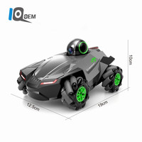 IQ0EM Mobil Kamera Listrik Plastik 24G Berlisensi Paten, Kendaraan Stunt HD Video Side-Running Skala 1:20 Siap Pakai untuk Penggunaan Dalam Ruangan