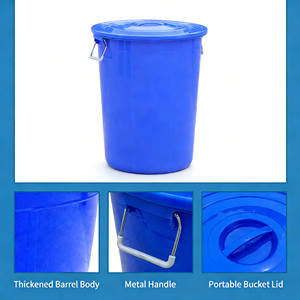 ถังพลาสติกขนาดใหญ่ 160 ลิตร พร้อมฝาปิด ถังขยะพลาสติก - Product Image 6