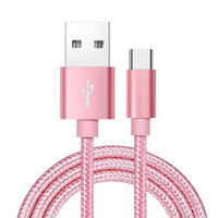 Cable DE DATOS DE cargador rápido trenzado de nailon USB 2,0, accesorios de teléfono tipo C para cámara, escáner de ordenador, auriculares