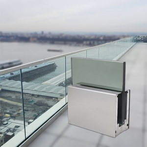 Système de garde-corps en aluminium <span class=keywords><strong>à</strong></span> LED design moderne, canal en U de 10 mm, 11 mm, 12 mm, clôture de <span class=keywords><strong>piscine</strong></span>, verre trempé, balcon, villa, hôtel - Product Image 4