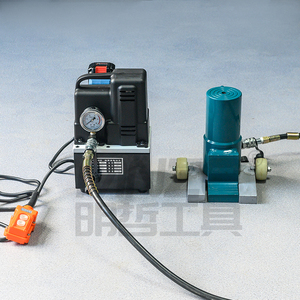 Cric hydraulique à griffes fendues CT-50 pour levage lourd avec roues et pompe - Product Image 1