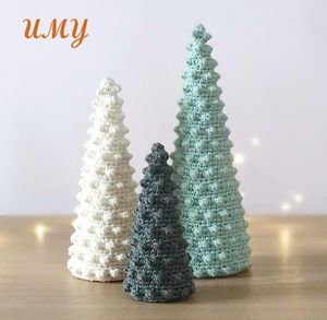 Вязаное крючком миниатюрное рождественское украшение из хлопка ручной работы с наполнителем из ПП-хлопка - Product Image 2