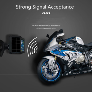 태양 에너지 디지털 디스플레이 공기 압력 외부 타이어 압력 게이지 범용 오토바이 타이어 압력 모니터 TPMS - Product Image 4